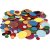 Cercles dcoratifs en caoutchouc - couleurs de paillettes mlanges - 1000 pcs