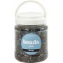 Perles Rocaille - Transparent brillant - 1000 g