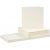 Cartes et enveloppes - blanc cass 16 x 16 cm - 50 sets