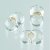 Perles Farfalle 3,2 x 6,5 mm - argent transparent 17 g