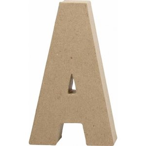 Lettre en carton - A - 5 cm