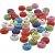 Perles lettres rondes - couleurs mlanges - 25 g