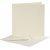 Carte postale avec enveloppe - blanc cass - 12,5 x 12,5 cm - 10 pcs