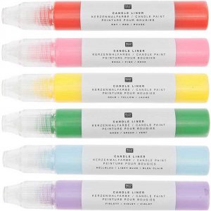 Stylo lumineux - RICO Design - Couleurs Rainboat - 6 pcs