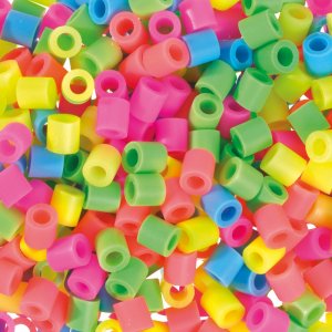 Nabbi Melt Beads Jumbo 10x10mm - 600 pices de couleurs pastel mlanges