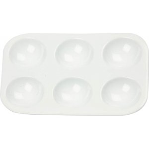 Palette - blanc - 13 x 8,5 cm - 10 pcs