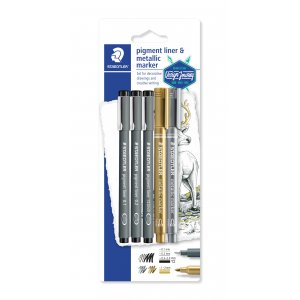 Liners et marqueurs pigmentaires Design Journey - 5 stylos