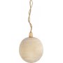 Boule de Nol en bois avec suspension - 6,4 cm