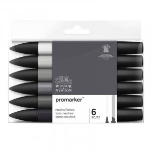 ProMarker W&N - Tons Neutres 6 Stylos