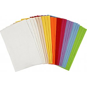 Feutre Hobby - couleurs mlanges - 24 feuilles