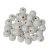 Perles en bois 8 mm - blanches 80 pcs. diamtre du trou 2,3 mm