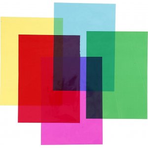 Cellophane - couleurs mlanges - A4 - 5 x 20 feuilles