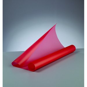 Rouleau de papier transparent 50,5 x 70 cm - rouge 115 g/m