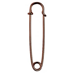 Epingle  Kilt laiton 76mm laqu bronze 1 pc