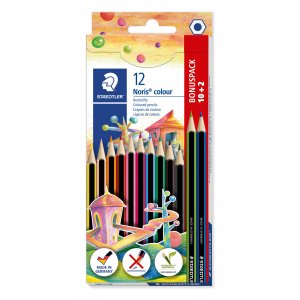 Crayons de couleur Noris - 10 + 2 crayons