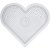 Assiettes perles - Transparent - Coeur - 10 pcs