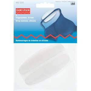 Coussins de sangle transparents 100% silicone 2 pcs