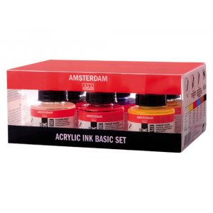 Marqueur acrylique Amsterdam 30 ml - 6 couleurs