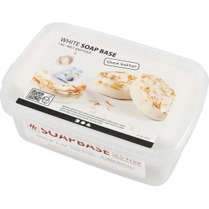 Masse de savon au karit - blanc - 1 kg