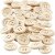 Boutons en bois 15 mm - 50 pcs