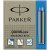 Cartouche d'encre Parker - Bleue paquet de 6 - Mini lavable