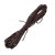 Cordon coton cir  1 mm / 6 m - marron fonc