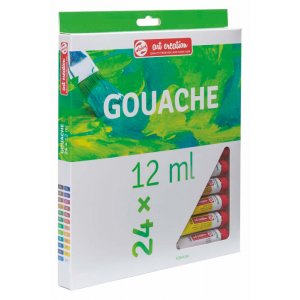 Gouache couleurs Art Creation 12 ml - 24 couleurs