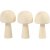 ponge en bois - D2,9 cm - H5,2 cm - 3 pcs