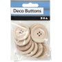 Boutons en bois 35 - 10 pcs