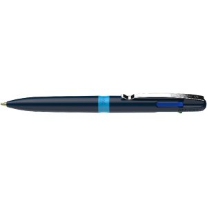 Stylo bille Take 4 - Corps bleu fonc