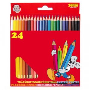 Crayons de couleur Sense - 24 crayons