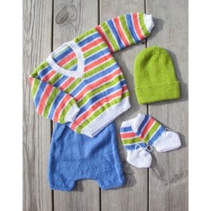 Patron tricot - Pull, pantalon, bonnet & chaussettes (tailles bb)