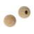 Boules en bois non trait avec demi-trou 6mm 15 pices - 20 mm