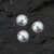 Perles de cire en verre 4 mm 60pcs - Argent