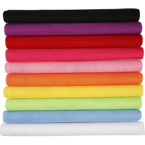 Tulle - couleurs mlanges - 10 x 5 m