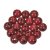 Perles en bois 10 mm - rouge fonc 53 pcs. diamtre du trou 2,5 mm