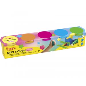 Argile schant  l'air libre - Jovi - 5 pots de couleurs fluo 110 g