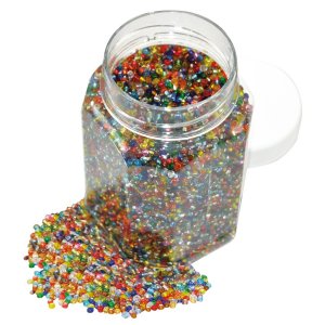 Perles de verre 500 g brillant