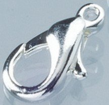 Mousqueton 13 mm - plaqu argent