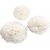 Pompons en papier - blanc - 3 pcs