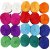 Rouleaux de papier crpon - couleurs mlanges - 20 rouleaux