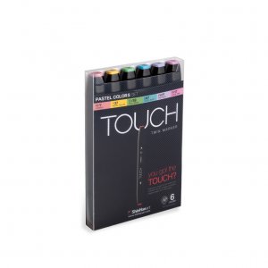 Touch Twin Marker 6pcs - Couleur Pastel