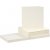 Cartes et enveloppes - blanc cass 16 x 16 cm - 50 sets