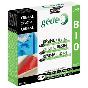 Rsine - Pebeo Crystal - Kit rsine bioorganique transparente 300ml