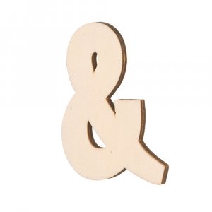 Symbole en bois non trait 80x5 mm - &