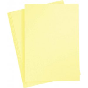 Carton color - jaune clair - A4 - 180 g - 20 feuilles