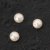 Perles de cire en verre 8 mm 20 pcs - Blanc crme