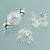 Attaches perles  14 - 18 mm - argentes 6 pcs.