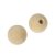 Boules en bois non trait avec demi-trou 6mm 8 pices - 25 mm