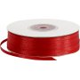 Ruban satin - rouge - B3 mm - 100 m